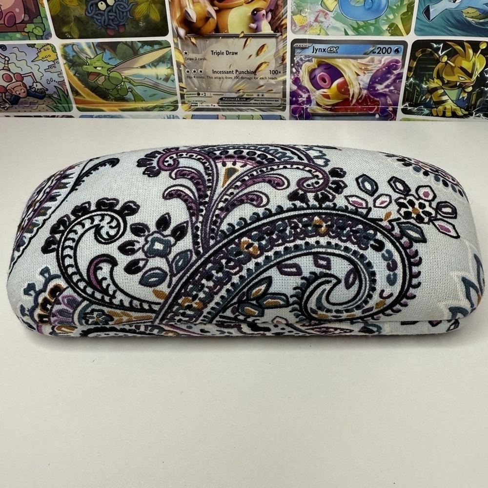 Vera Bradley Paisley Eyeglasses Sunglasses Hard Case Fabric